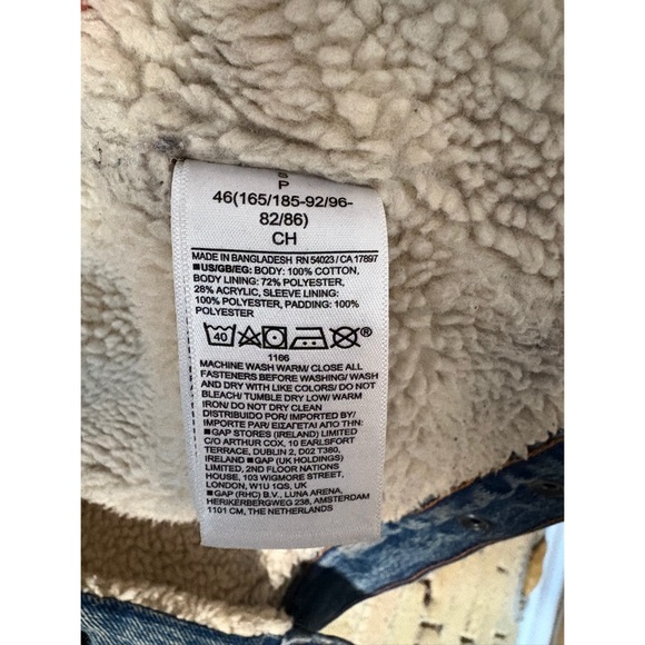 GAP Denim Sherpa Icon Jacket - Picture 6 of 7